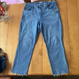 Size 16 Good American light denim wash